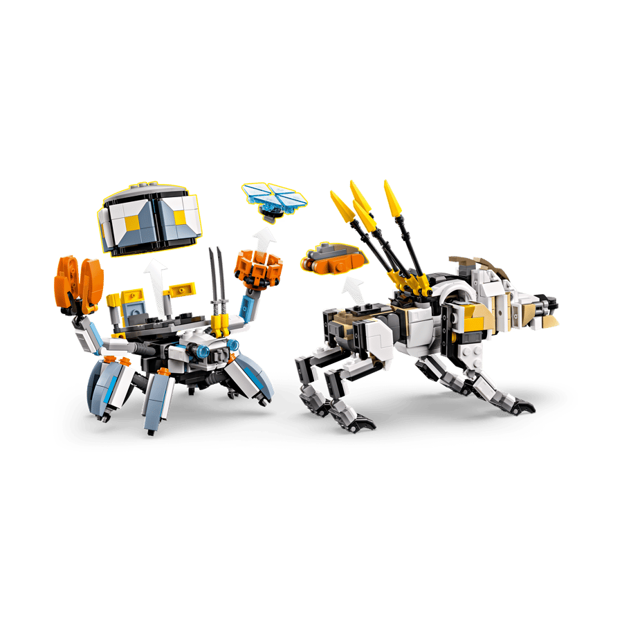 LEGO Aloy & Varl vs. Shell-Walker & Sawtooth