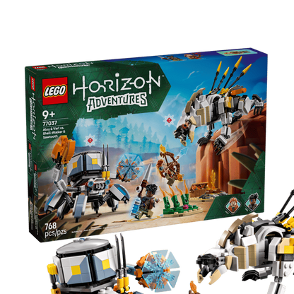 LEGO Aloy & Varl vs. Shell-Walker & Sawtooth