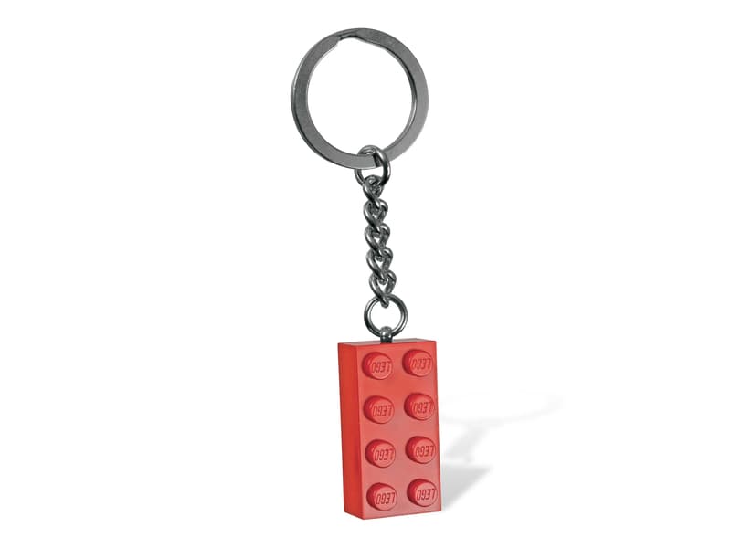 LEGO Red 2x4 Stud Key Ring