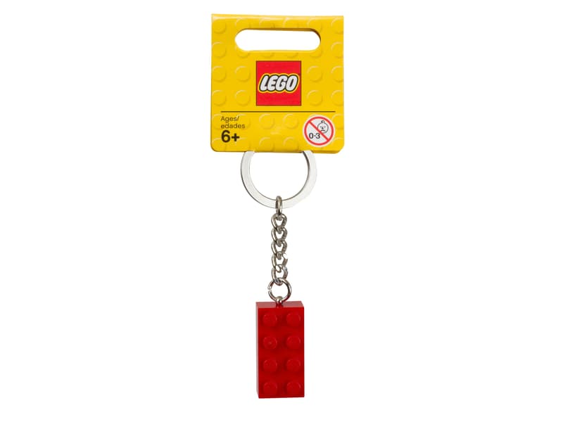 LEGO Red 2x4 Stud Key Ring