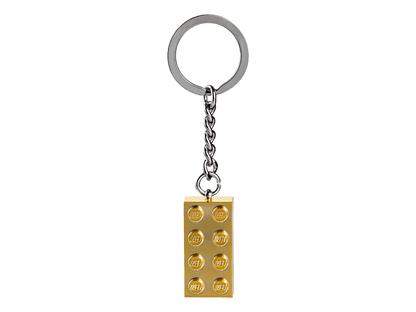 LEGO Gold 2x4 Stud Key Chain