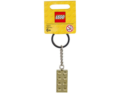LEGO Gold 2x4 Stud Key Chain