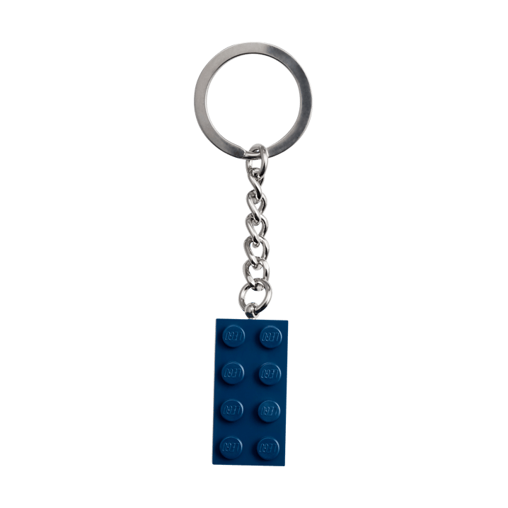 LEGO Earth Blue 2x4 Stud Key Ring