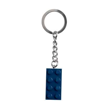 LEGO Earth Blue 2x4 Stud Key Ring
