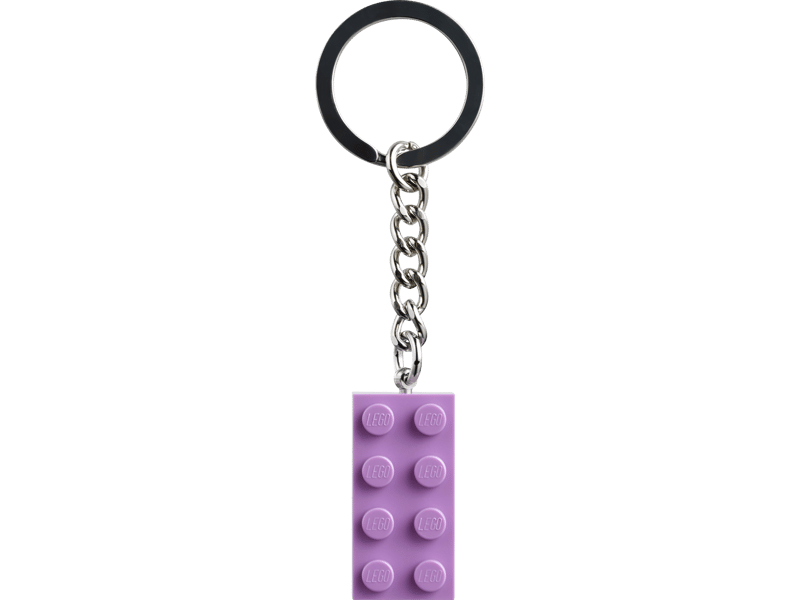 LEGO Medium Lavender 2x4 Stud Key Ring