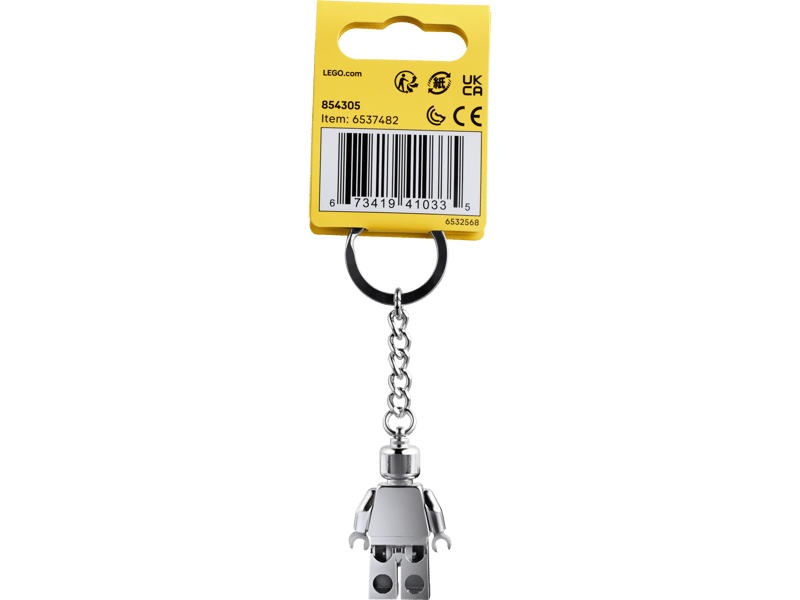 LEGO Silver Minifigure Key Ring