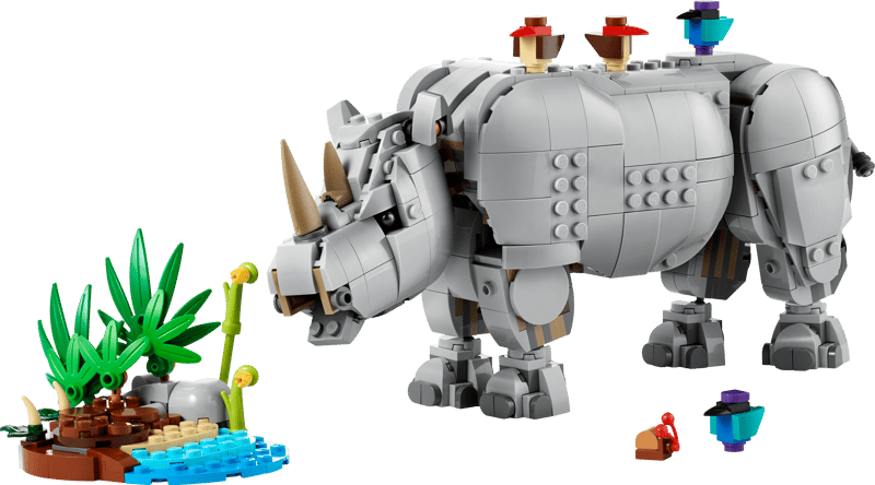 LEGO Wild Animals: Majestic Rhino with Birds