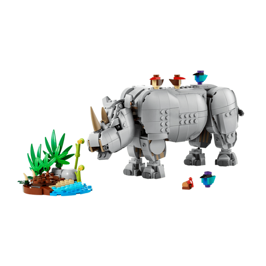 LEGO Wild Animals: Majestic Rhino with Birds